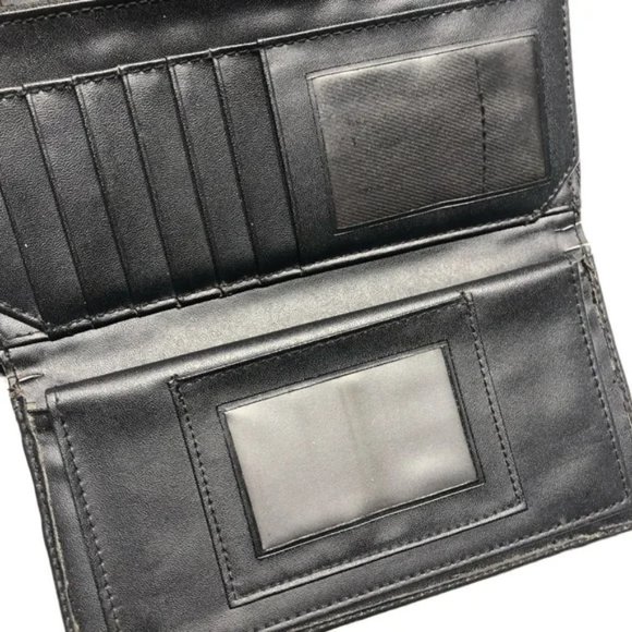 Black Faux Leather Wallet - Picture 12 of 13